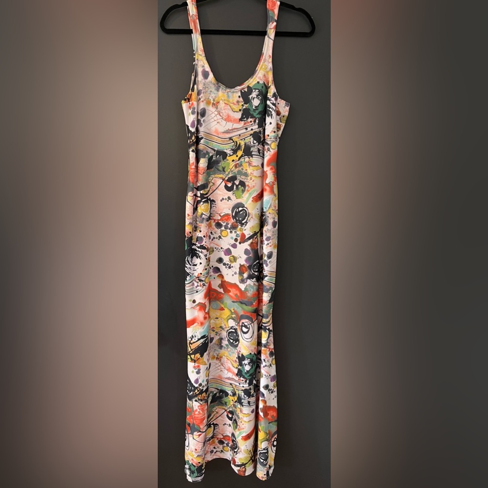 Custom Made Van Gogh Inspired Print Tank Style Mermaid Dress